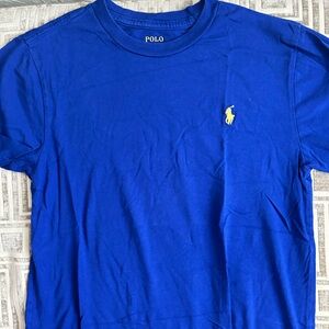 Ralph Lauren Polo boys bright blue tshirt.